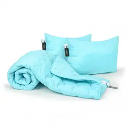 Набор MirSon 1709 Eco Light Blue (одеяло + две подушки)
