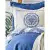 Набор постельное белье с покрывалом + плед Karaca Home - Levni mavi 2020-1 синий евро, фото 1