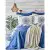 Набор постельное белье с покрывалом + плед Karaca Home - Levni mavi 2020-1 синий евро, фото