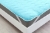 Наматрасник хлопковый 1719 Eco Light Blue Cotton Mirson на резинках по углам, фото