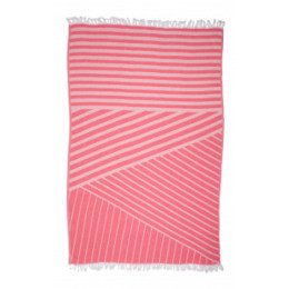 Полотенце Barine Pestemal Cross Pink 95х165 см