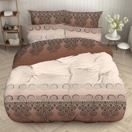 Комплект постельного белья Home Line Притяжение коричневый