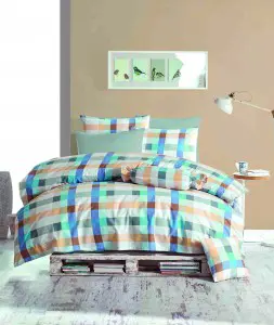 Постельное белье Cotton Box Majoli Ekose Blue
