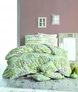 Постельное белье Cotton Box Majoli Ornament Green