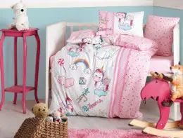 Постельное белье Cotton Box Unicorn Pembe