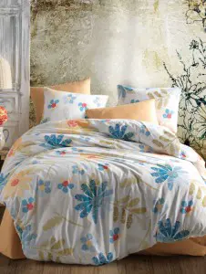 Постельное белье Cotton Box Majoli Moderna flowers v1 Mavi