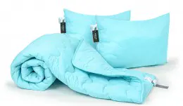 Набор MirSon 1667 Eco Light Blue (одеяло + две подушки)