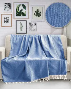 Плед Cotton Box Diva Waves Blue