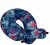 Подушка-рогалик Home Line Финиковая Пальма синяя + повязка для глаз, фото