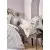 Набор постельное белье Karaca Home Arden siyah 2020-1 с покрывалом , фото 3
