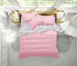 Комплект постельного белья MirSon 17-0528 Bunnies pink Детский