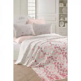 Покрывало Eponj Home Coretta a.pembe вафельное