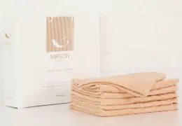 Набор полотенец MirSon 5075 Elite SoftNes Ivory 70x140 см - 6 шт