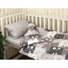Детское постельное белье Руно Grey Cat