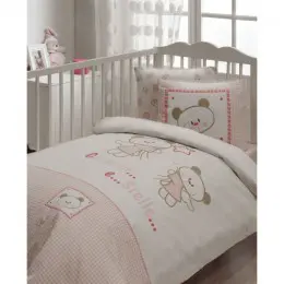 Детское постельное белье с одеялом и защитой кроватки Karaca Home Stella