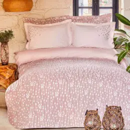 Набор постельное белье с покрывалом Karaca Home Passaro blush