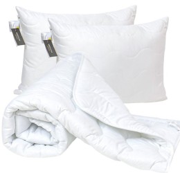 Набор антиаллергенный MirSon Eco Silk №1801 Eco Light White (одеяло + 2 подушки)