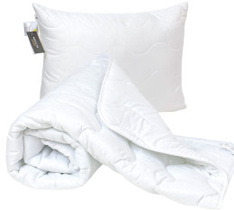 Набор антиаллергенный MirSon Eco Silk №1800 Eco Light White (одеяло + подушка)