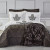Набор постельное белье с покрывалом + плед Karaca Home Glamour simli/antrasit, фото