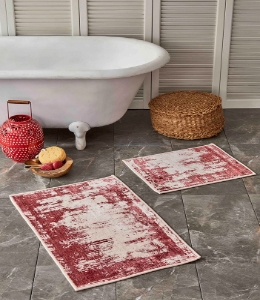Набор ковриков в ванную комнату Lery Sarah Anderson kirmizi красный
