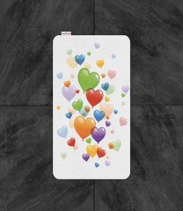 Коврик для ванной комнаты Hearts balloon Tabe
