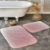 Набор ковриков в ванную комнату Delora Karaca Home gul kurusu розовый, фото