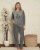 Пижама женская флисовая зимняя Akasya 02166 Grey, фото 4