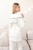 Пижама с ушками женская флисовая Mishki x Podushka.UA молочная, фото 1