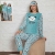 Пижама женская байковая зимняя Rinda Панда бирюзовая, фото 4