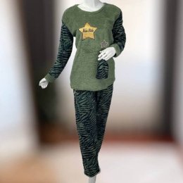 Пижама женская зимняя Тamay 2092 зеленая