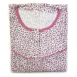 Ночная сорочка с розовыми цветочками Seva Tekstil 4044