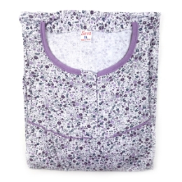 Ночная сорочка сиреневые цветы Seva Tekstil 4044