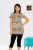 Комплект женский Cocoon футболка с капри 50399 леопард, фото