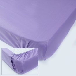 Простынь на резинке из ранфорса SoundSleep PR80R-Ran-160 Violet фиолетовая