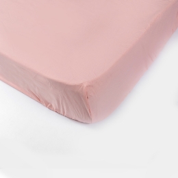 Простынь на резинке из ранфорса SoundSleep 155pink розовая
