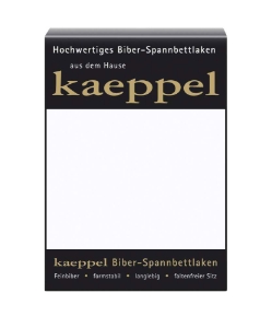 Простынь фланелевая на резинке Kaeppel 501 белая