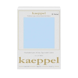 Трикотажная простынь на резинке Kaeppel 324 светло-голубая