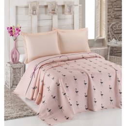Покрывало пике Eponj Home Flamingo pudra