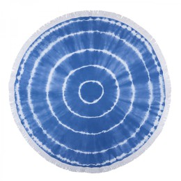 Полотенце Barine Pestemal Swirl Roundie Blue 150х150 см