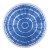 Полотенце Barine Pestemal Swirl Roundie Blue 150х150 см, фото