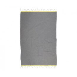 Полотенце Barine Pestemal Basak Grey-Yellow 95х165 см
