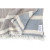 Полотенце Lotus Home Linen muslin beige-lead blue 45х100 см, фото 3