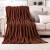 Плед Love You HomeBrand Wellsoft коричневый, фото
